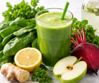 Jugo verde como complemento alimenticio en casos de anemia por deficiencia de hierro