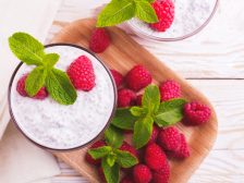 Pudín de Frambuesas & Limón con Semillas de Chía